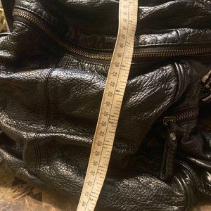 Black old school backpack